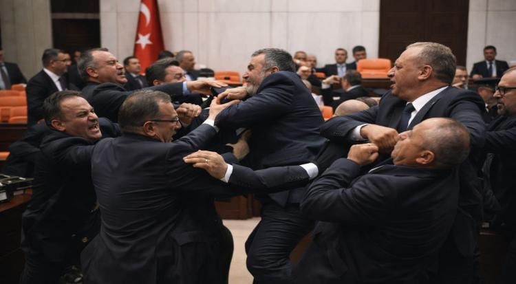 Fistfight Breaks Out at Turkish Parliament Ceremony