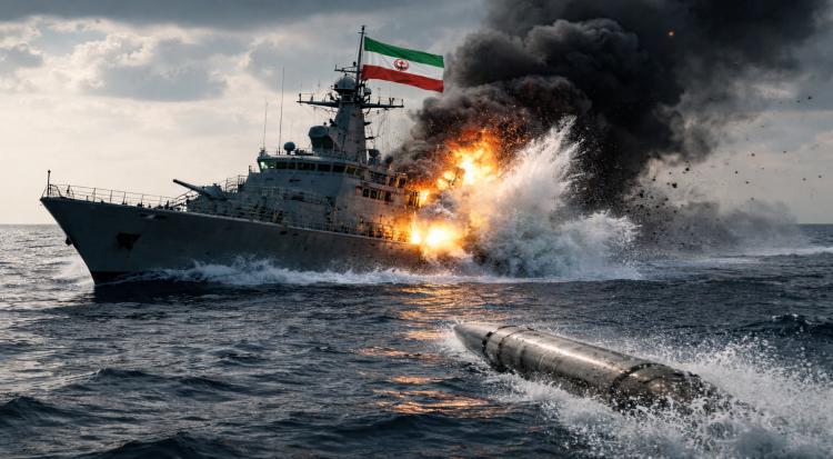 U.S. submarine sinks Iranian warship off Sri Lanka