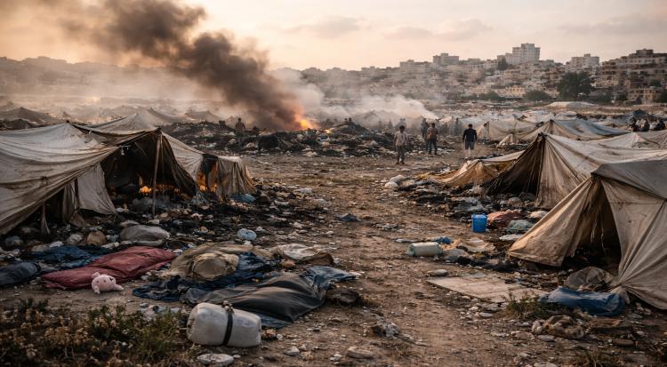 Israeli strike on Gaza tents kills three, including two children