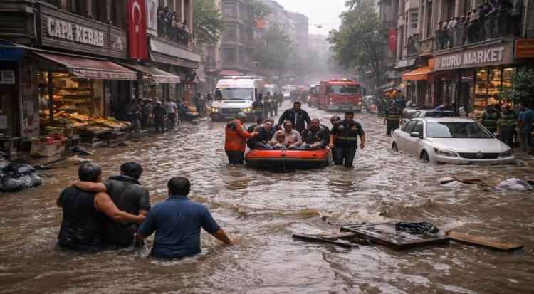 Heavy Flooding Hits Şanlıurfa, Turkey