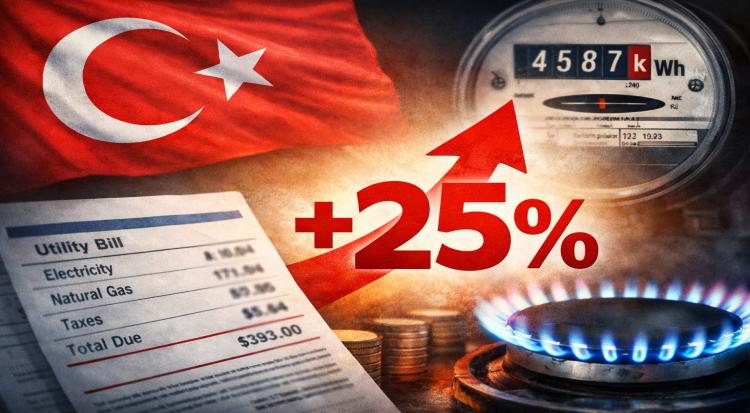 Türkiye Raises Electricity and Gas Prices by Up to 25%