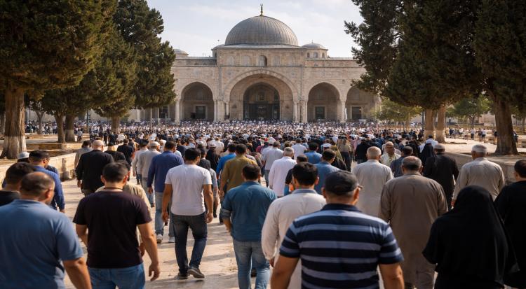 Thousands Pray at Al-Aqsa After Israel Lifts 40-Day Ban