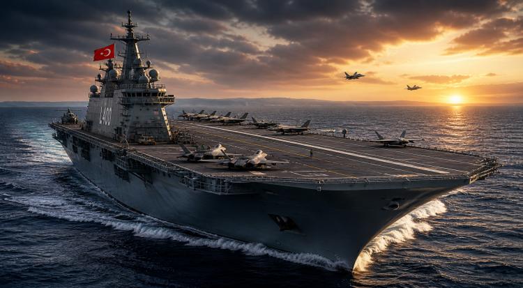 Turkey Speeds Up Aircraft Carrier Build Amid Rising Regional Tensions