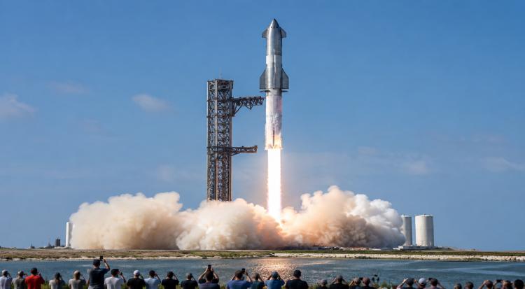 SpaceX Completes 12th Starship Test Flight in Texas