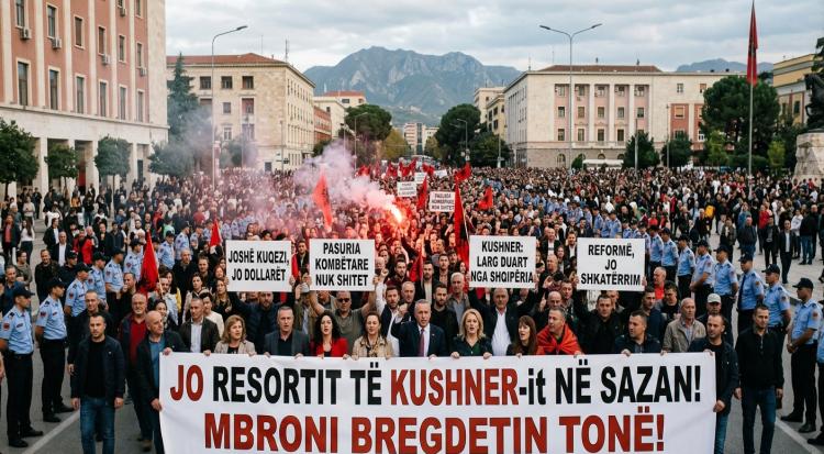 Thousands Protest in Albania Against Kushner-Linked Resort Project