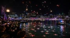 90 Drones Fall From Sky During Sydney Light Festival