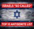 Israel Releases List of Its So-Called Top 10 Antisemites