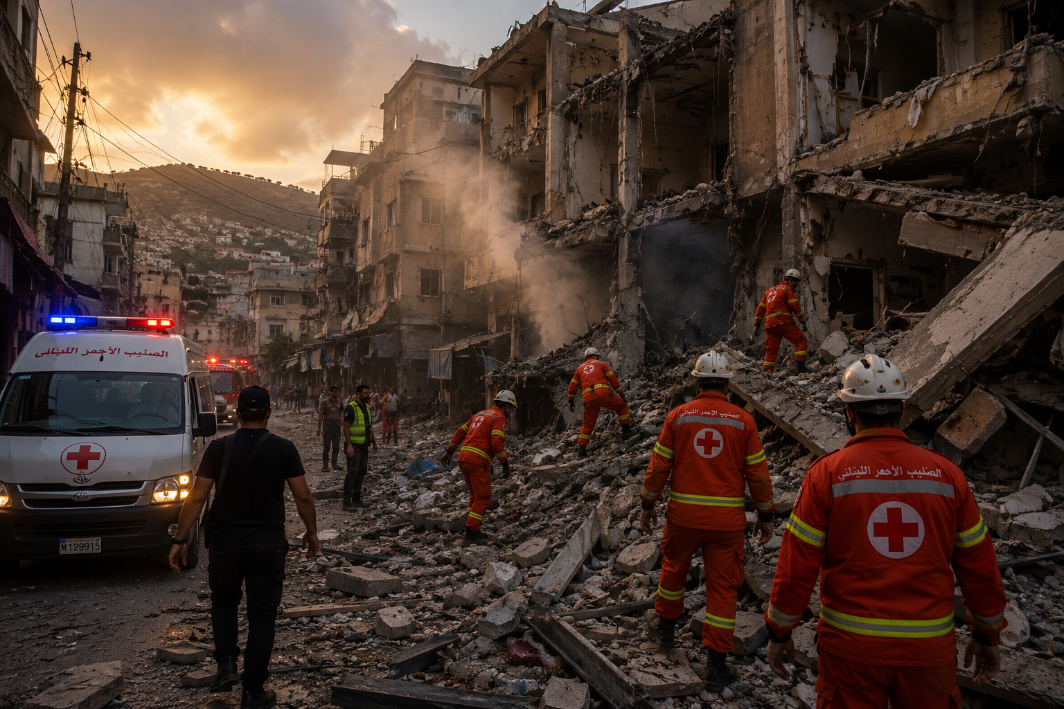 Israeli Attacks in Lebanon Kill 10, Including Senior Soldiers