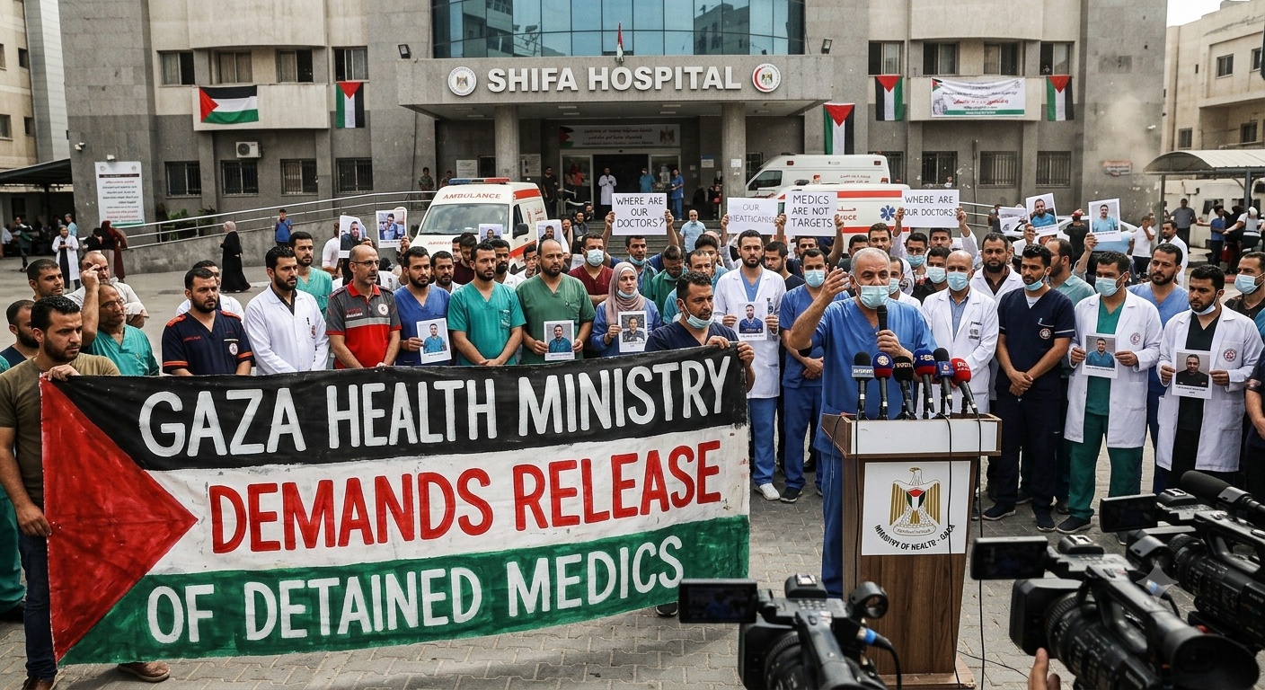 Gaza Health Ministry Demands Release of Detained Medics