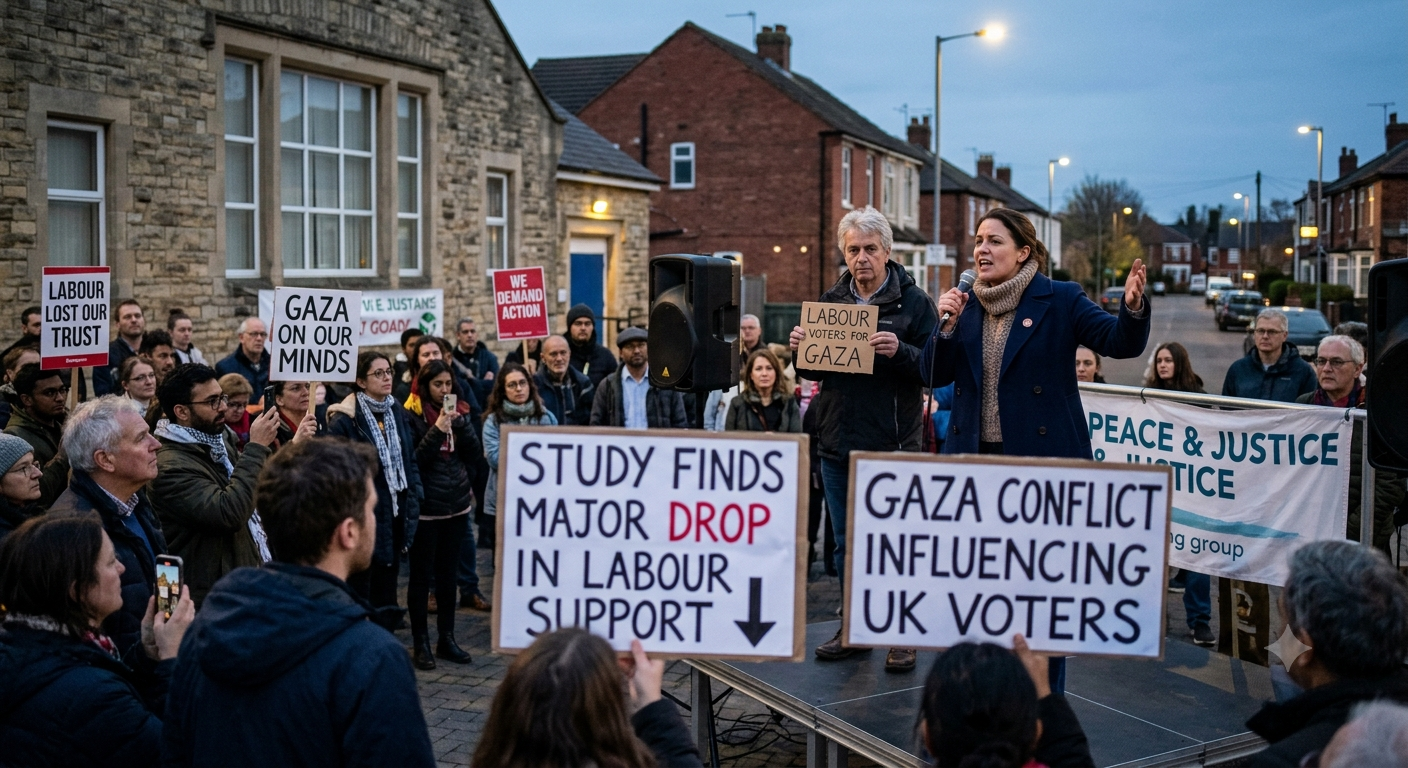 Gaza Conflict Drives Major Drop in UK Labour Party Support, Study Finds