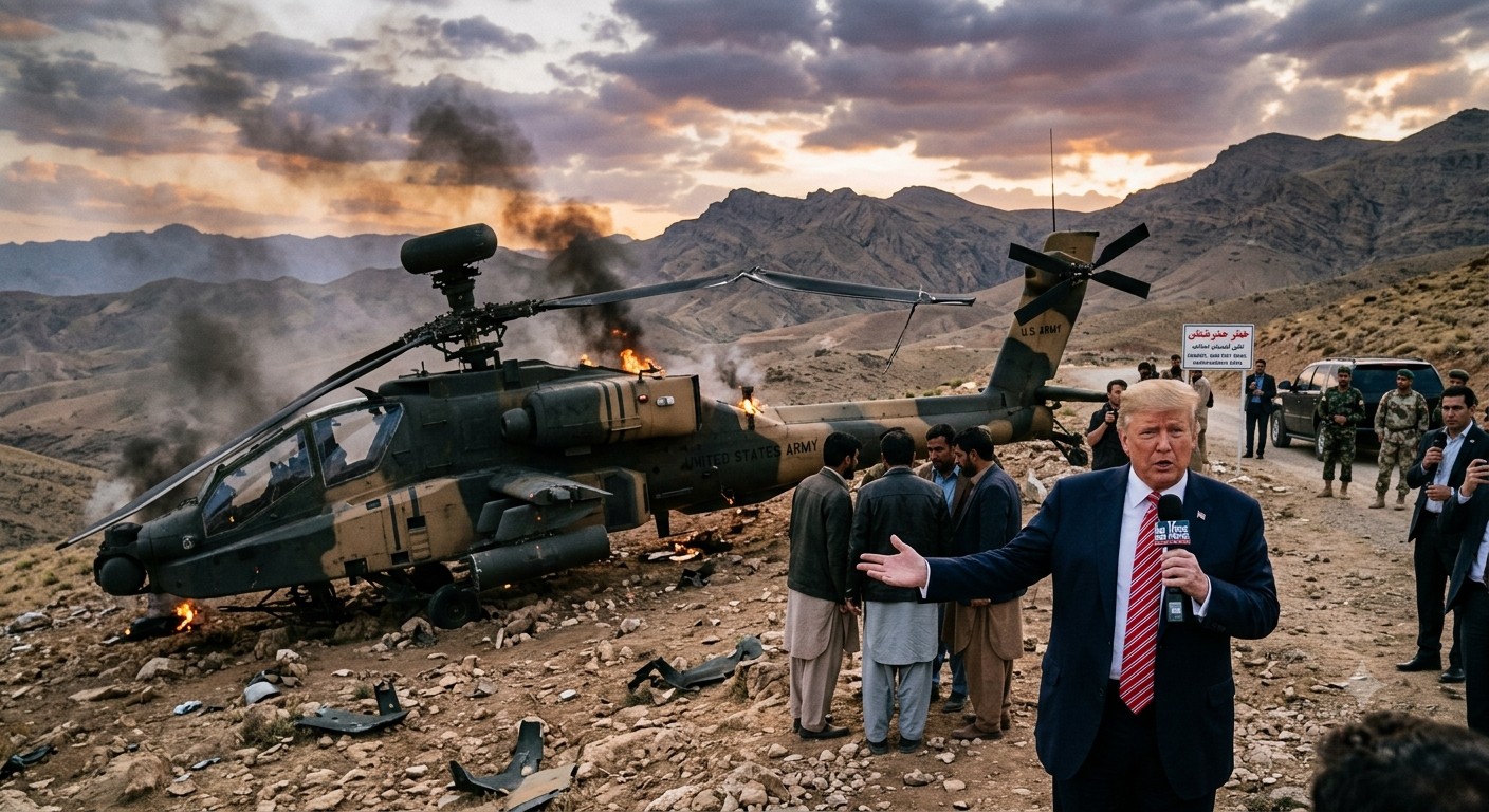 Trump Says Iran Shot Down US Apache Helicopter
