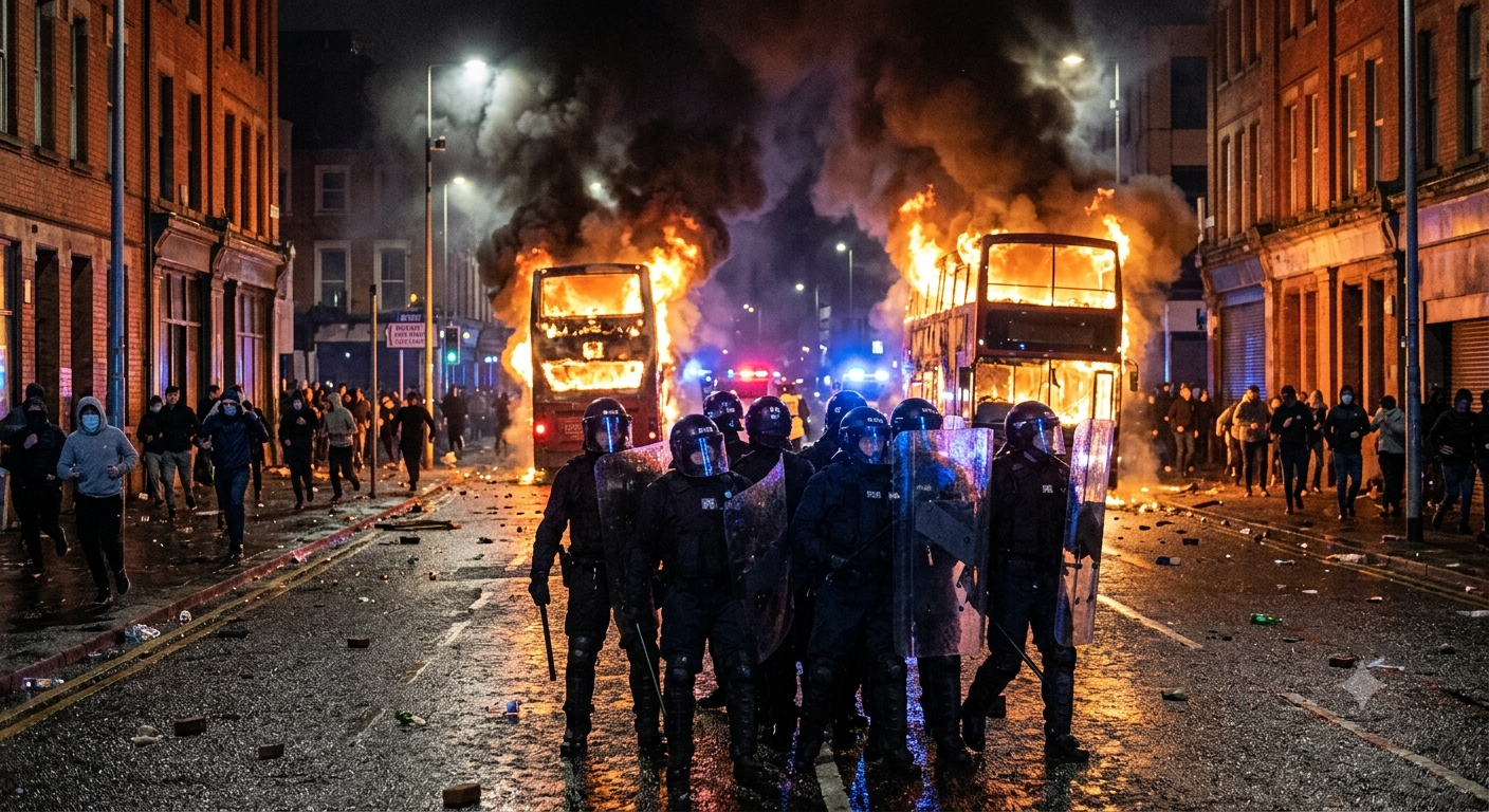 Belfast Descends into Chaos After Stabbing Sparks Violent Riots