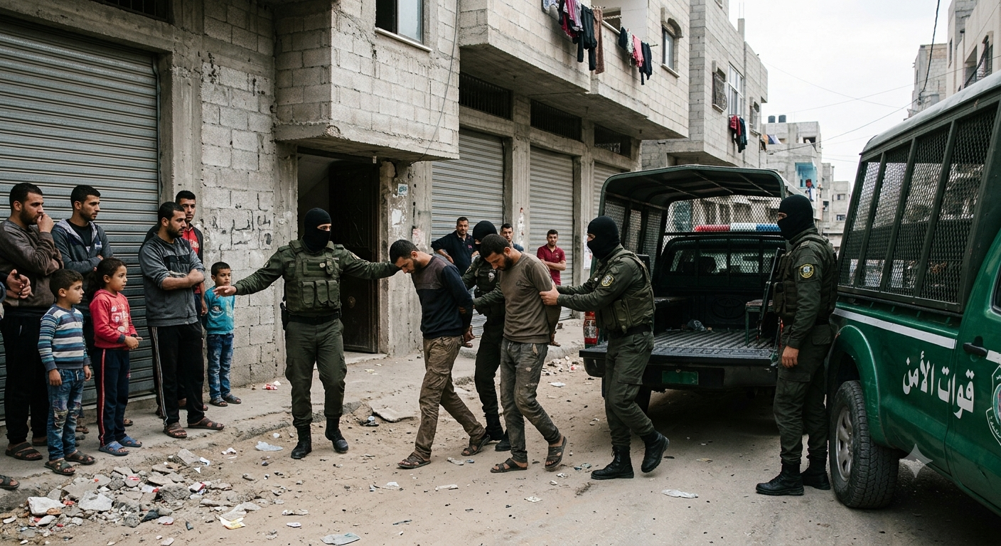Gaza Security Detains Alleged Collaborators in Crackdown on Sabotage Plots