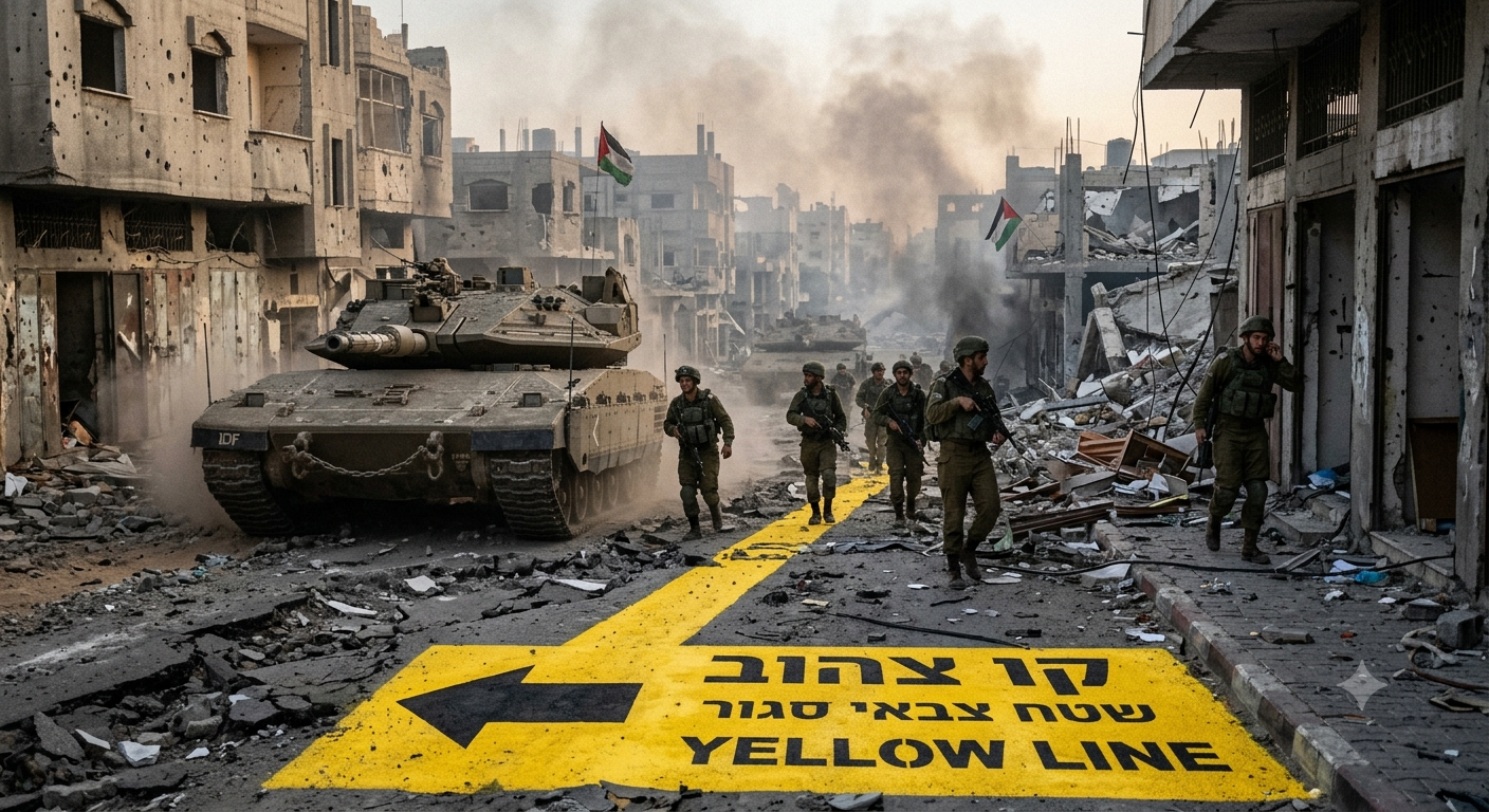 Israel Pushes ‘Yellow Line’ Deeper Into Gaza City, Rights Group Says