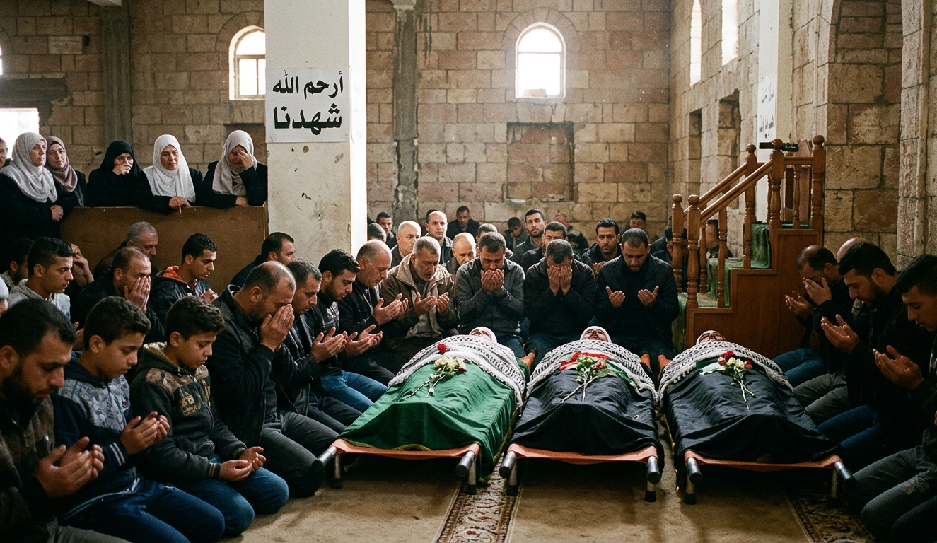 Four Palestinians Killed in Israeli Strike Near Jabalia Refugee Camp in Northern Gaza
