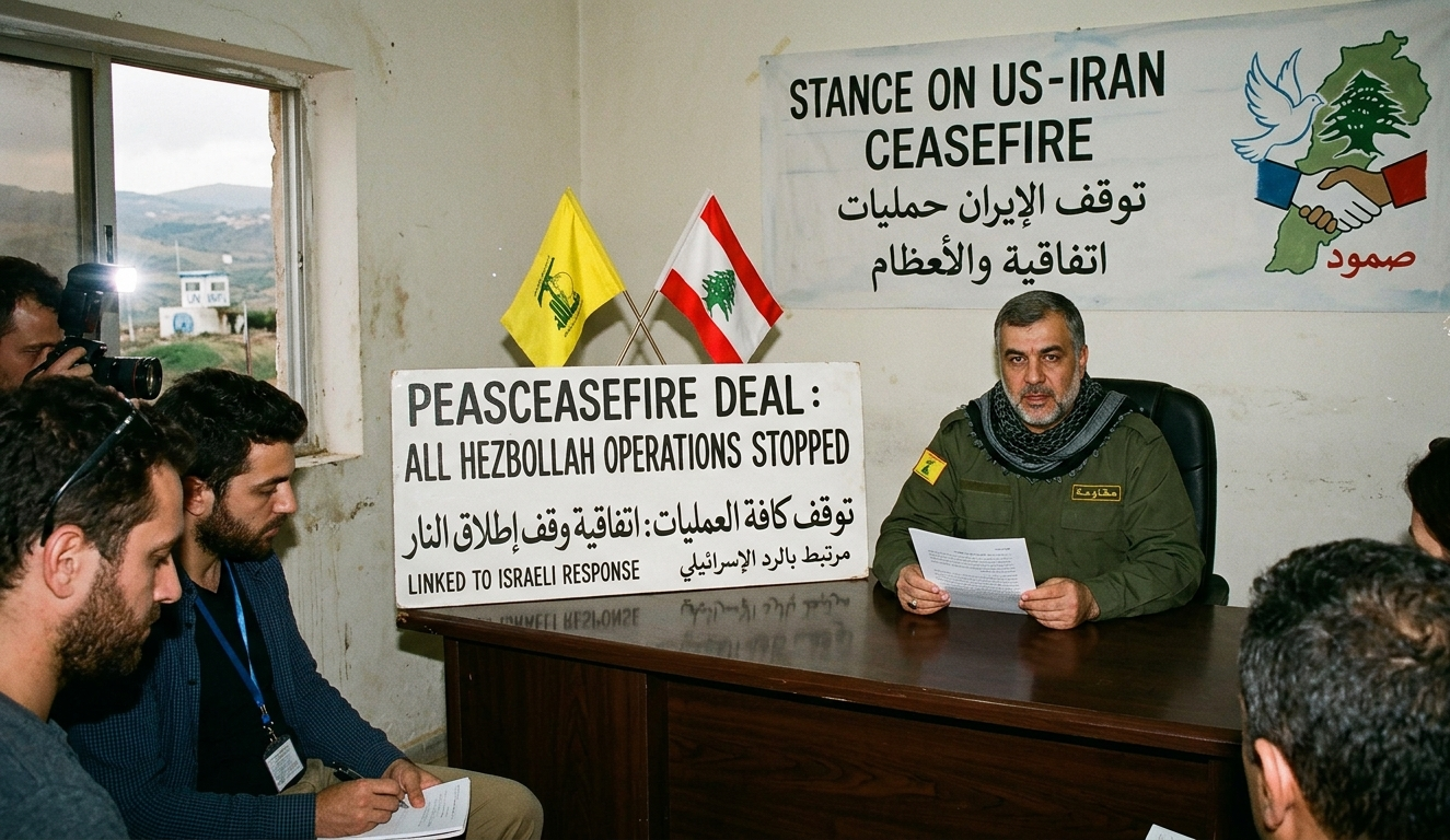 Hezbollah Says It Has Stopped Operations After US-Iran Ceasefire Deal and Links Response to Israel