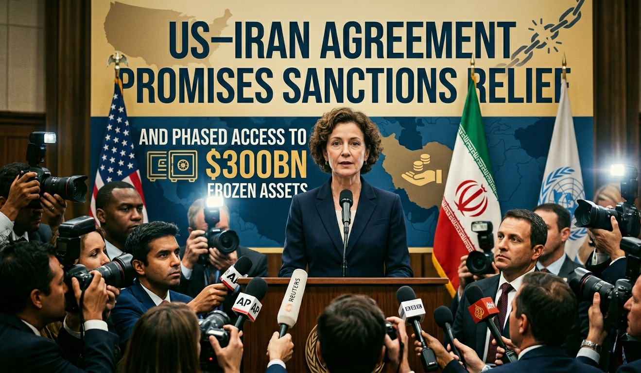 US-Iran Agreement Promises Sanctions Relief and Phased Access to $300bn Frozen Assets