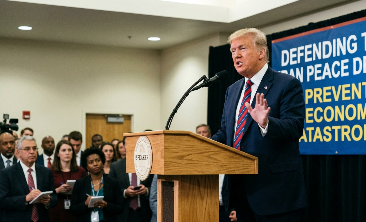 Donald Trump Defends Iran Peace Deal, Says It Prevented Economic Catastrophe