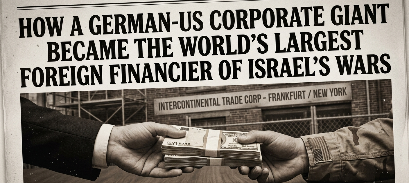 How a German-US corporate giant became the world’s largest foreign financier of Israel’s wars