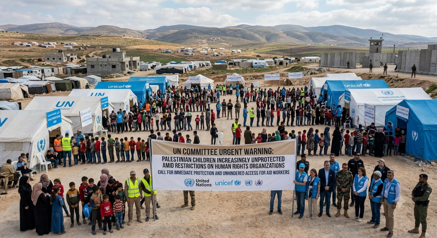 UN Committee Warns Palestinian Children Increasingly Unprotected Amid Restrictions on Rights Organizations