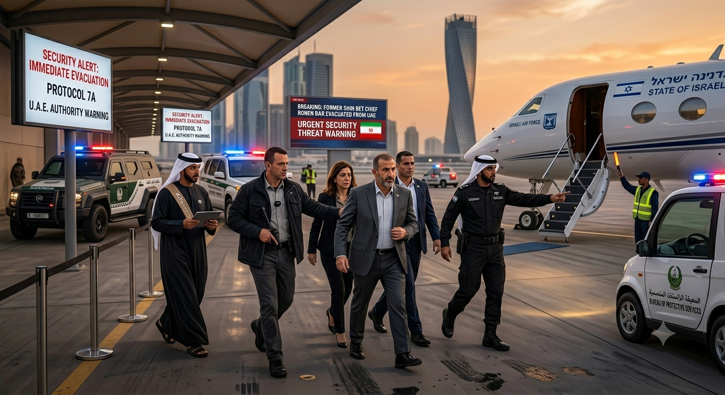 Former Shin Bet Chief Ronen Bar Evacuated from UAE After Security Threat Warning