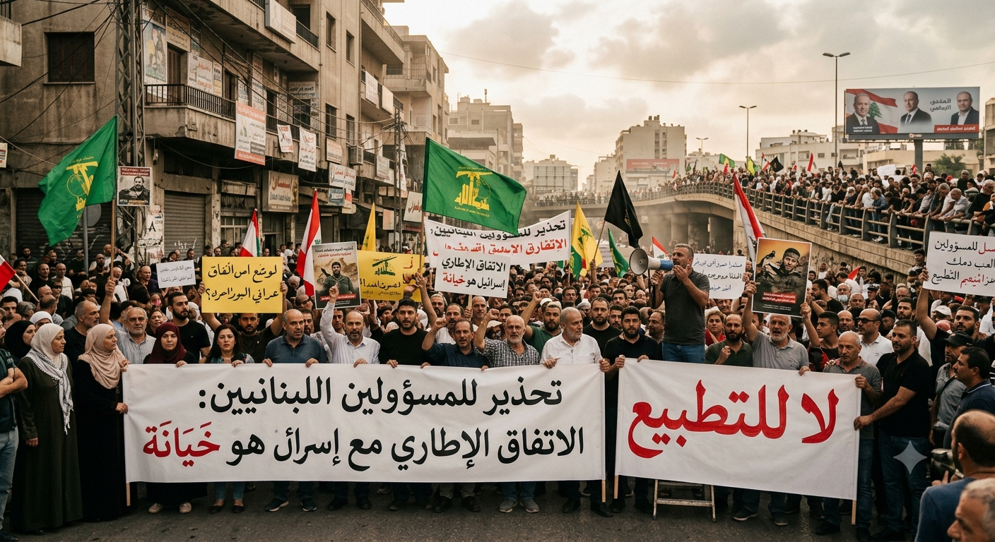 Hezbollah Warns Lebanese Authorities Against Enforcing Framework Agreement with Israel