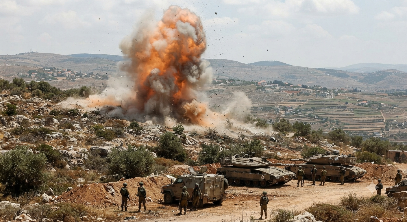 Israeli Forces Detonate Tunnel in Southern Lebanon Amid Ceasefire Tensions with Hezbollah