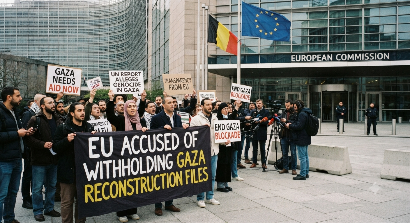 EU accused of withholding Gaza reconstruction files as UN report alleges genocide in Gaza