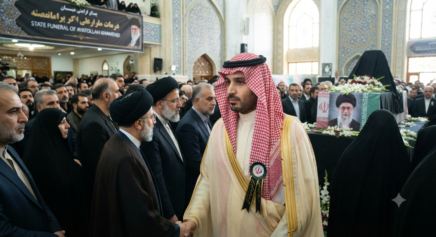 Saudi Deputy Foreign Minister Attends Khamenei Funeral in Unexpected Diplomatic Gesture
