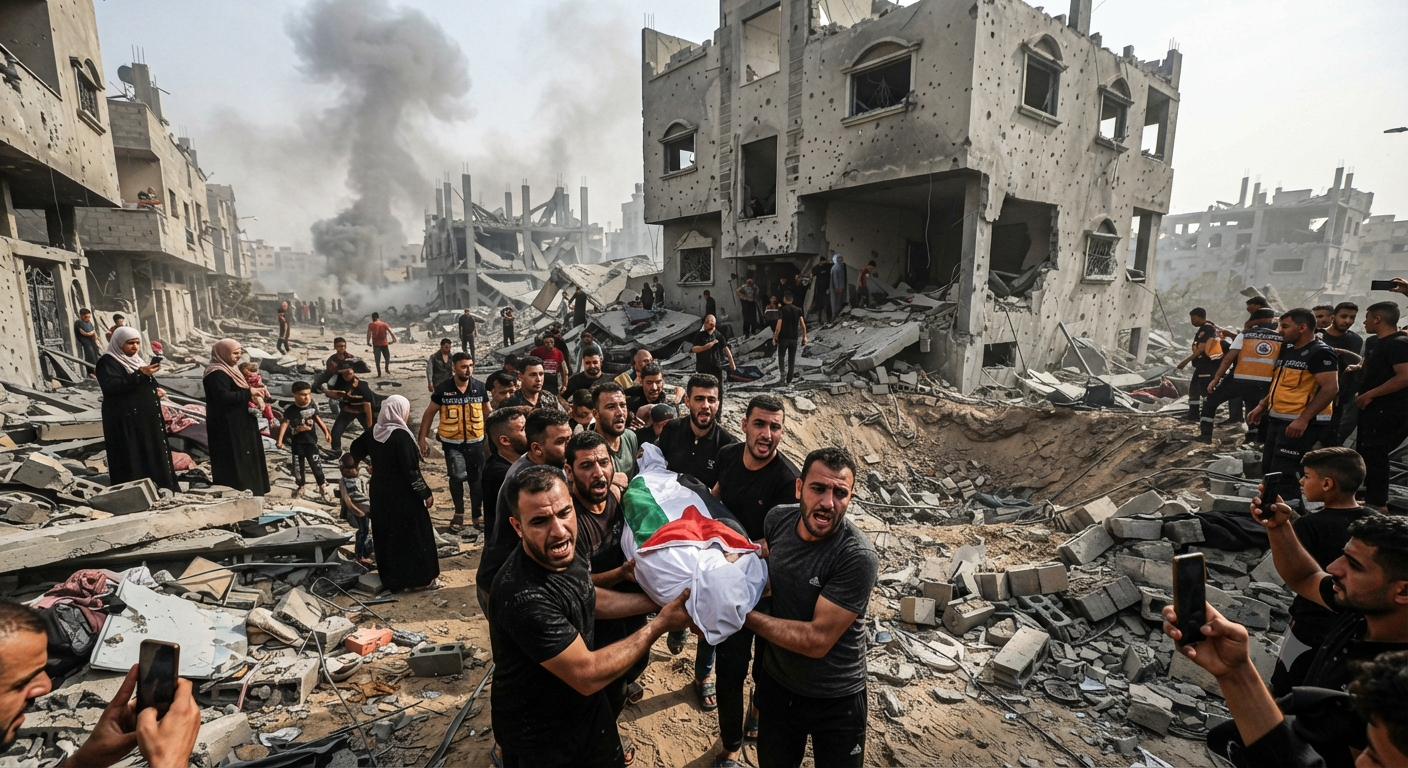 Israeli Strike Kills Palestinian in Gaza City as Ceasefire Violations and Demolitions Continue