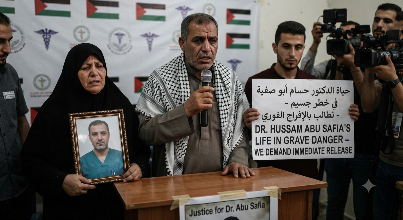Dr Hussam Abu Safia’s Life in Grave Danger, Family Warns Amid Detention Claims