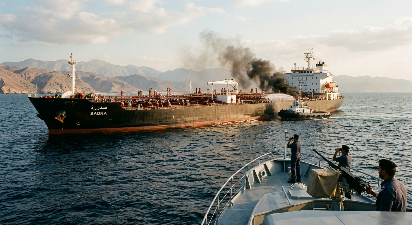 Iranian Media Reports Oil Tanker Strike Near Oman After Alleged Warning Dispute