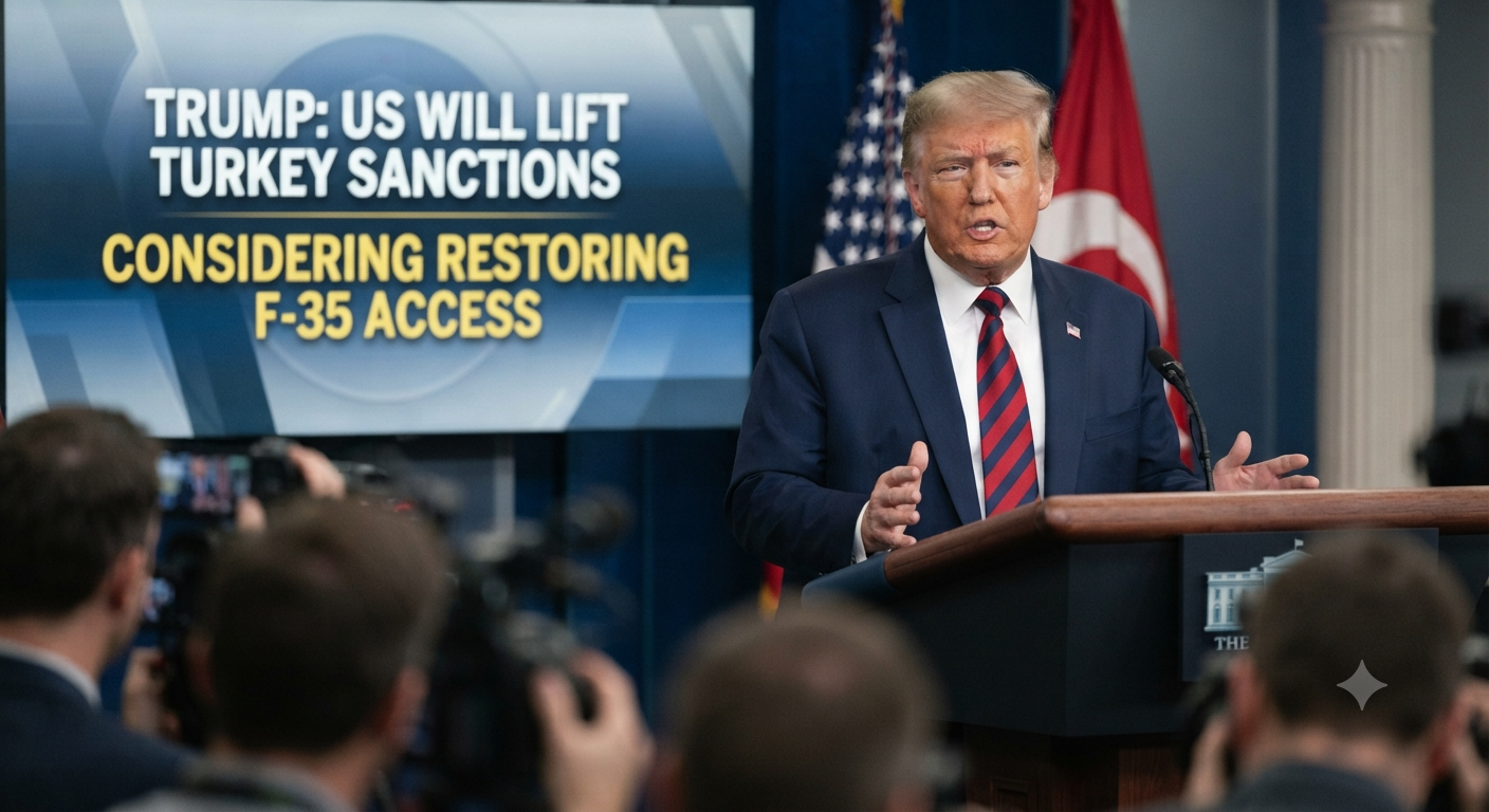 Trump Says US Will Lift Turkey Sanctions and Consider Restoring F-35 Access
