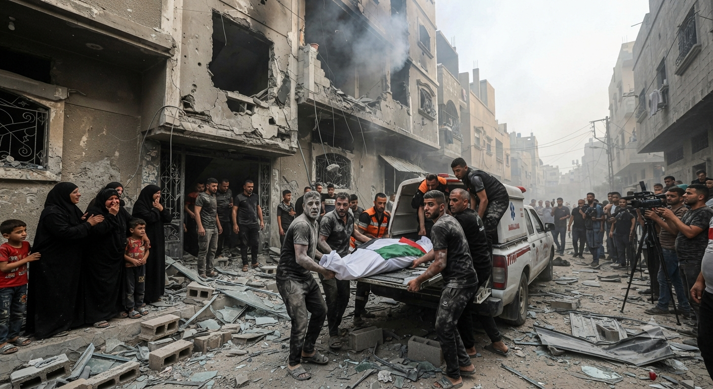 12 Palestinians Killed in Israeli Strikes Across Gaza Amid Ceasefire Violations