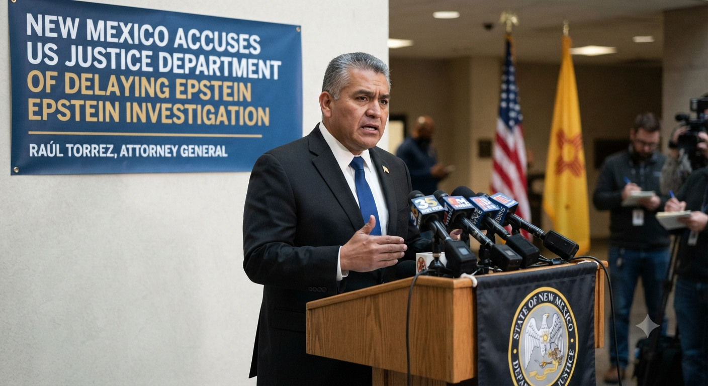 New Mexico Accuses US Justice Department of Delaying Epstein Investigation
