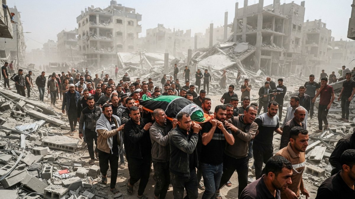 Israeli Attacks Across Gaza Kill 14, Including Mourners at Funeral Procession