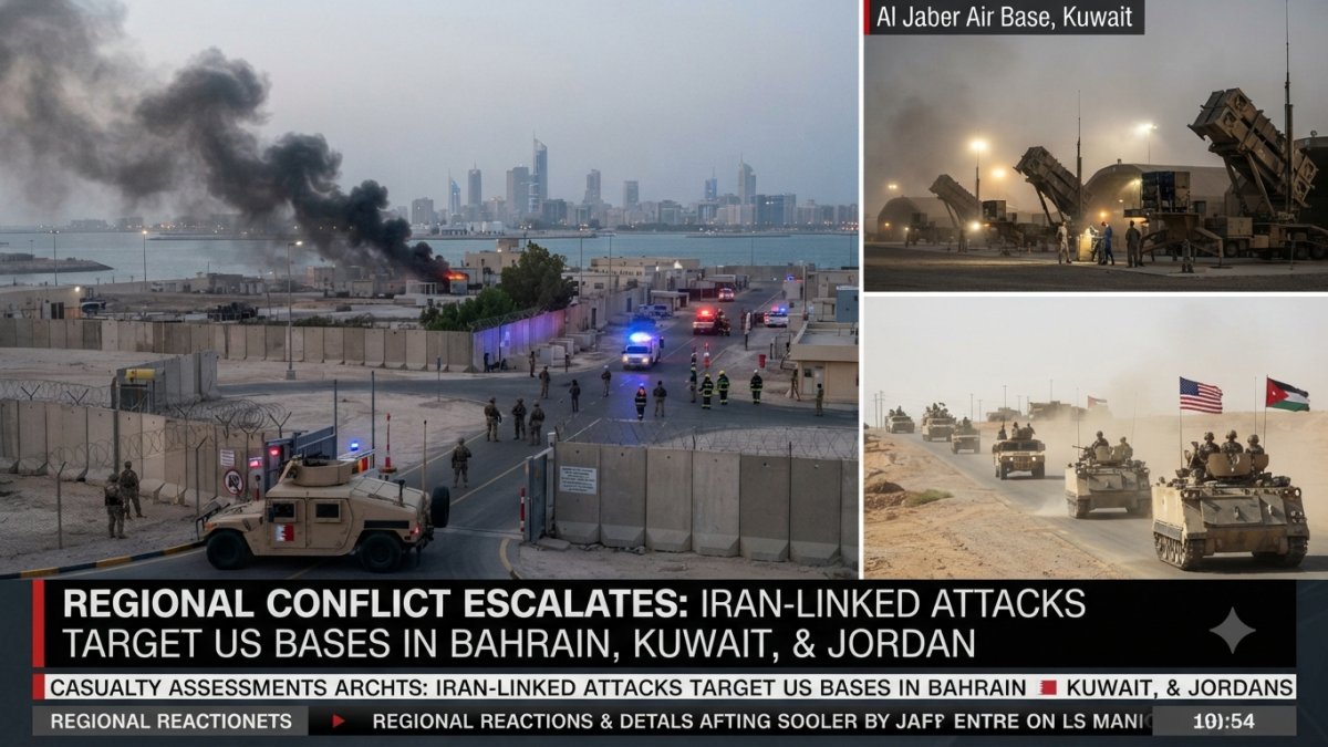 Iran Targets US Bases in Bahrain, Kuwait and Jordan as Regional Conflict Escalates