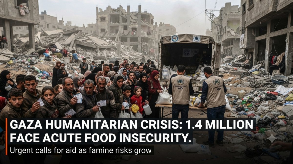 1.4 Million People in Gaza Face Acute Food Insecurity as Humanitarian Crisis Worsens