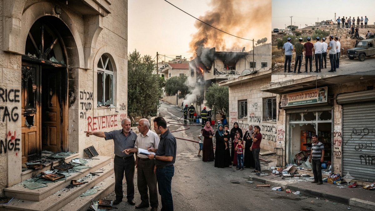 Israeli Settler Attacks Across West Bank Burn Mosques, Damage Homes and Businesses