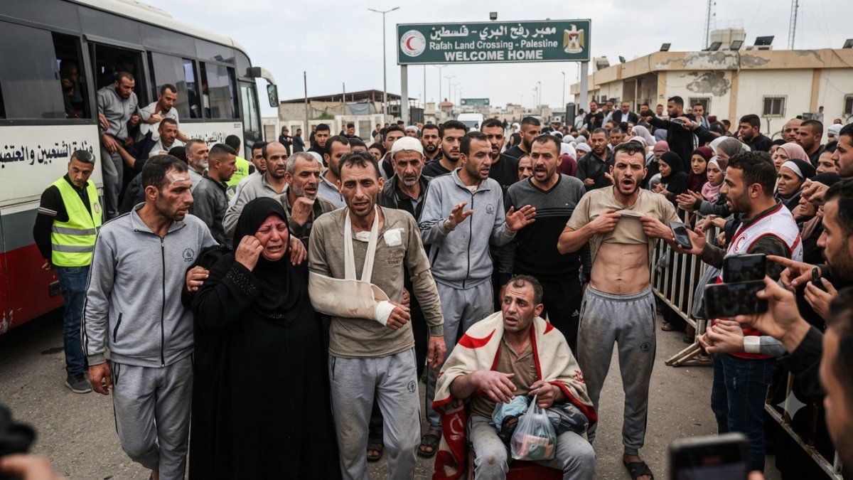 Sixty Palestinians Released by Israel Return to Gaza Describing Alleged Abuse in Detention