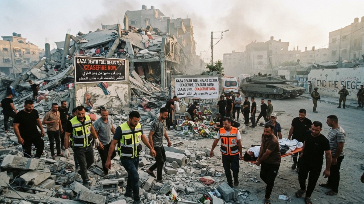 Gaza Death Toll Nears 73,350 as Israeli Attacks Continue Despite Ceasefire