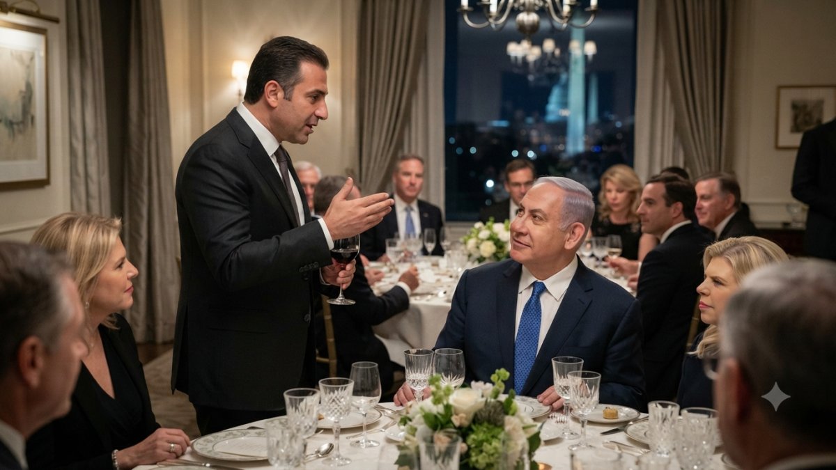 Lebanese Businessman Antoun Sehnaoui Hosts Netanyahu at Washington Dinner