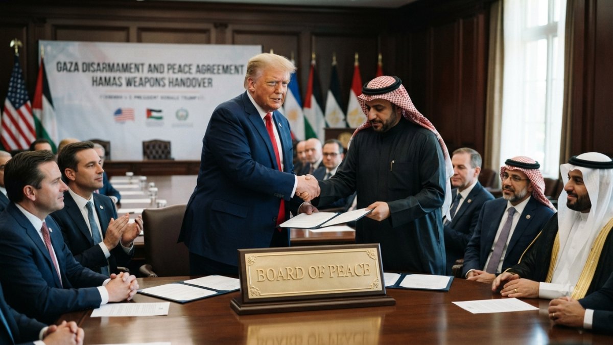 Trump Announces Gaza Disarmament Agreement as Hamas Arms Removal Plan Advances