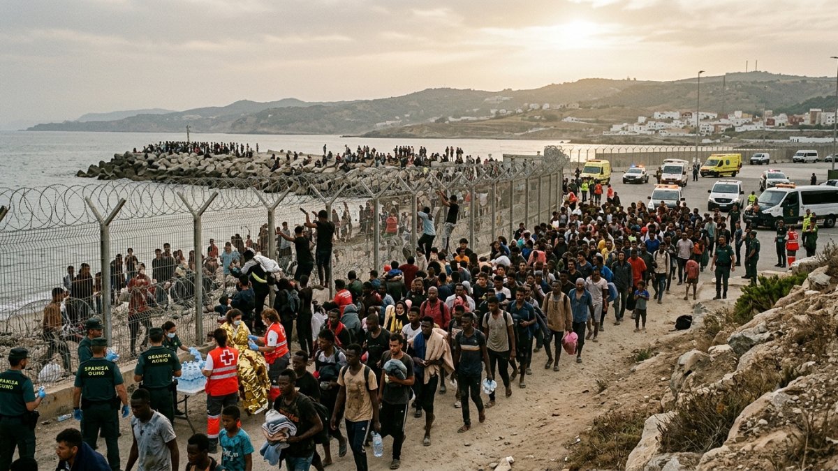 Spain Faces Severe Migration Crisis as 60,000 Migrants Cross From Morocco Into Ceuta