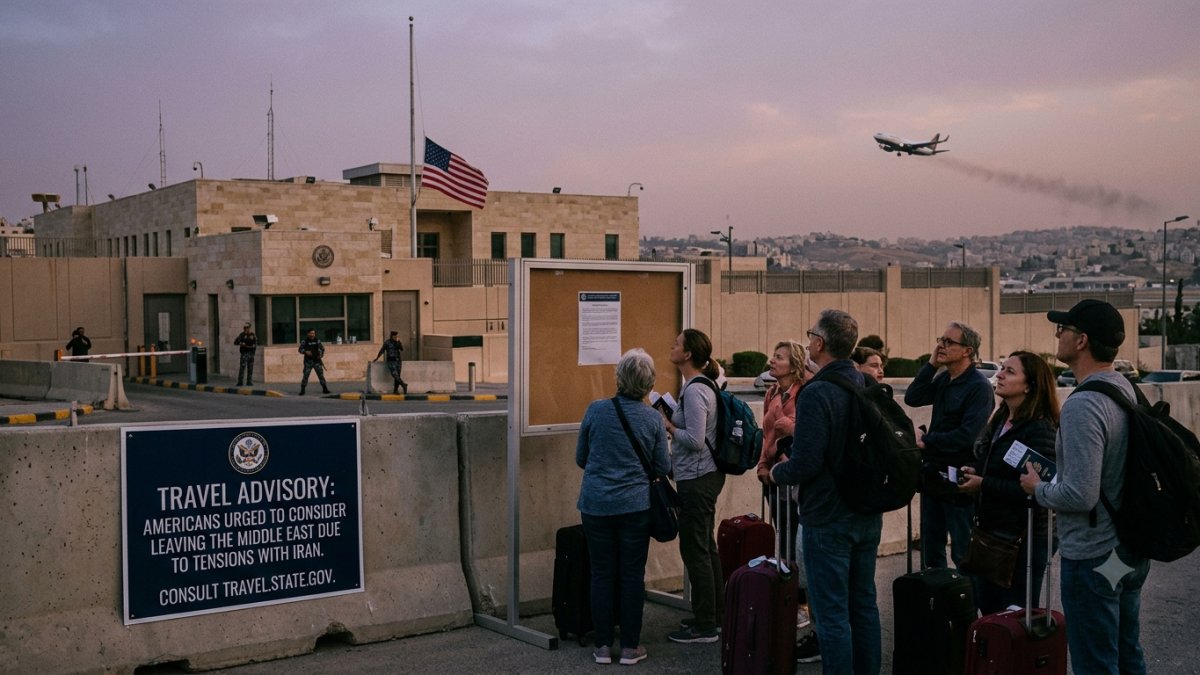 US Embassies Urge Americans to Consider Leaving Middle East Amid Iran Tensions