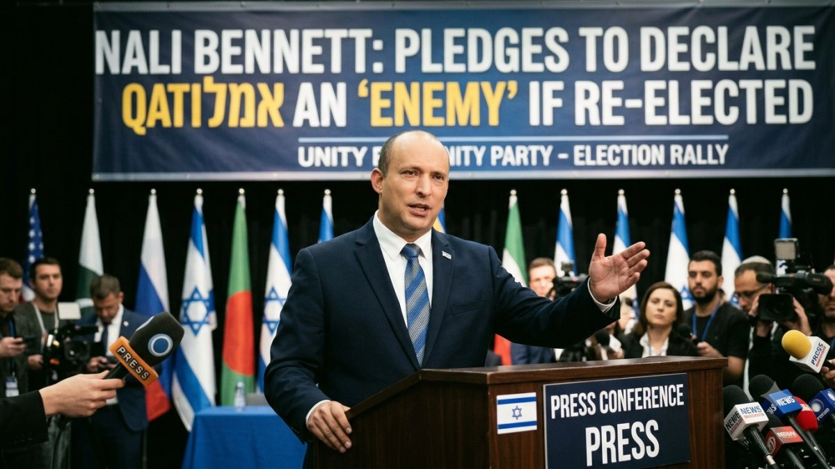 Naftali Bennett Pledges to Declare Qatar an ‘Enemy’ if Re-Elected