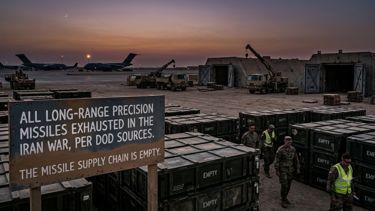 US Uses Nearly All Long-Range Precision Missiles During Iran War, Sources Say