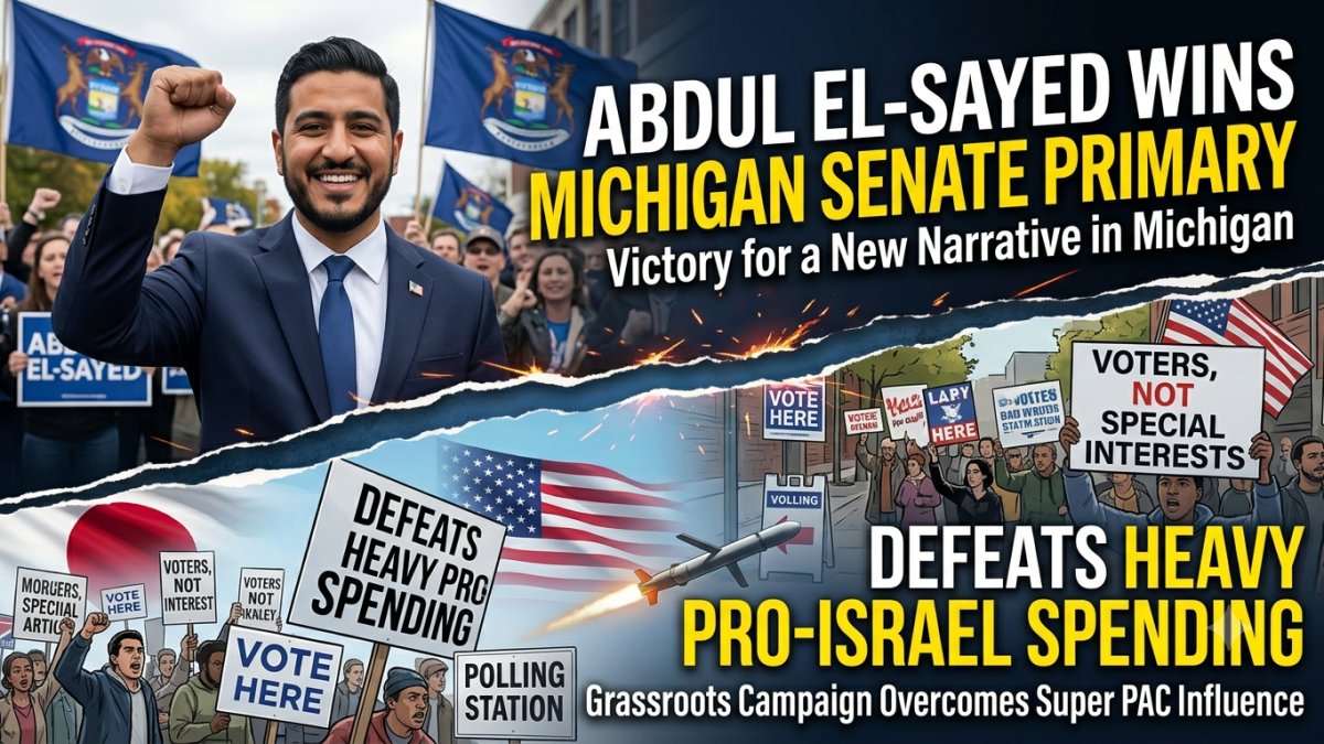 Abdul El-Sayed Wins Michigan Senate Primary After Defeating Heavy Pro-Israel Spending