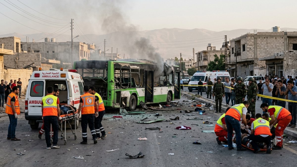 Syria Bus Blast Near Damascus Kills 2 and Injures 13 as Security Concerns Grow