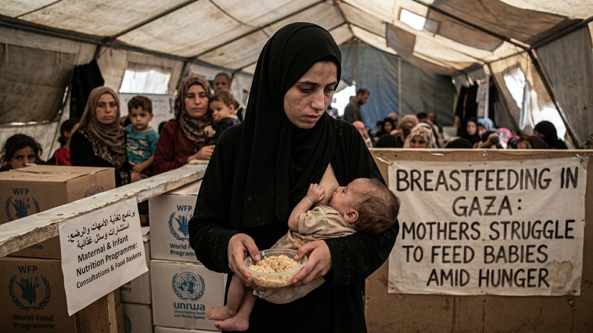 Breastfeeding in Gaza: Mothers Struggle to Feed Babies Amid Hunger